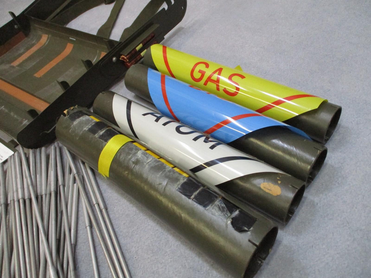 German NATO NBC Marking Set Atomic Bio Gas Hazard Flag Kit Military Surplus