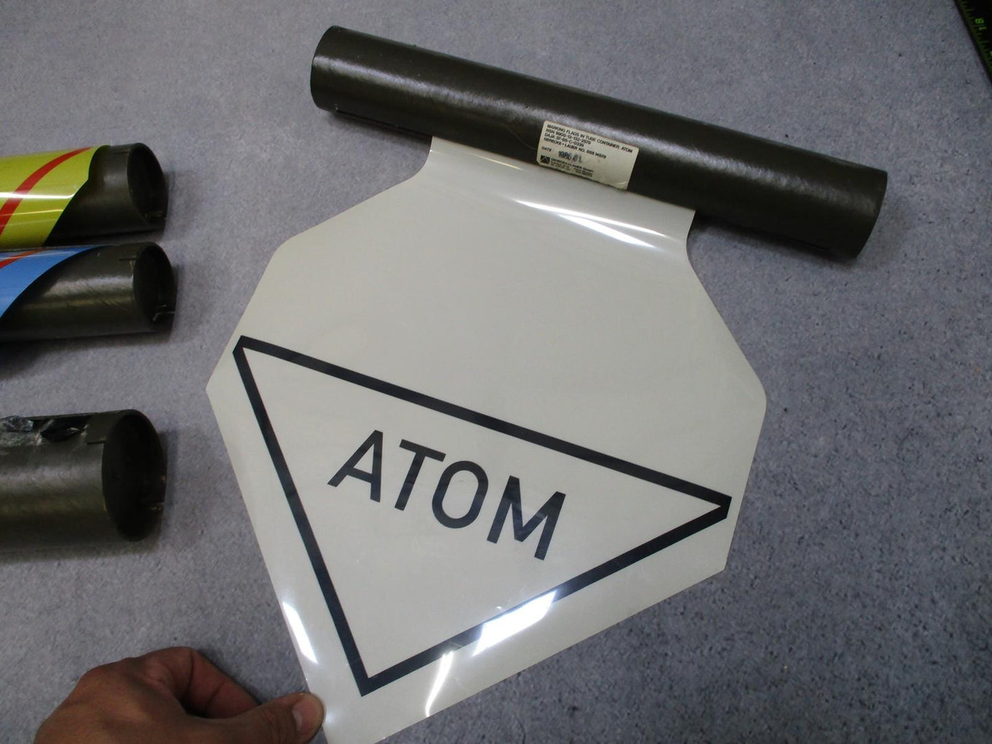 German NATO NBC Marking Set Atomic Bio Gas Hazard Flag Kit Military Surplus