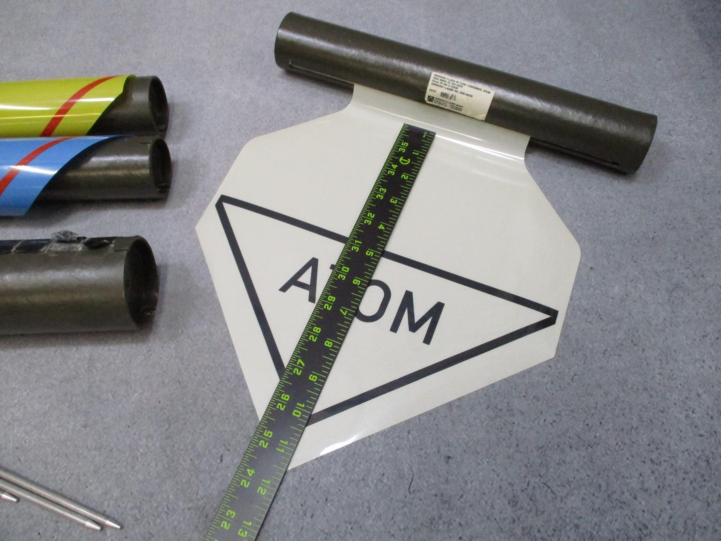 German NATO NBC Marking Set Atomic Bio Gas Hazard Flag Kit Military Surplus