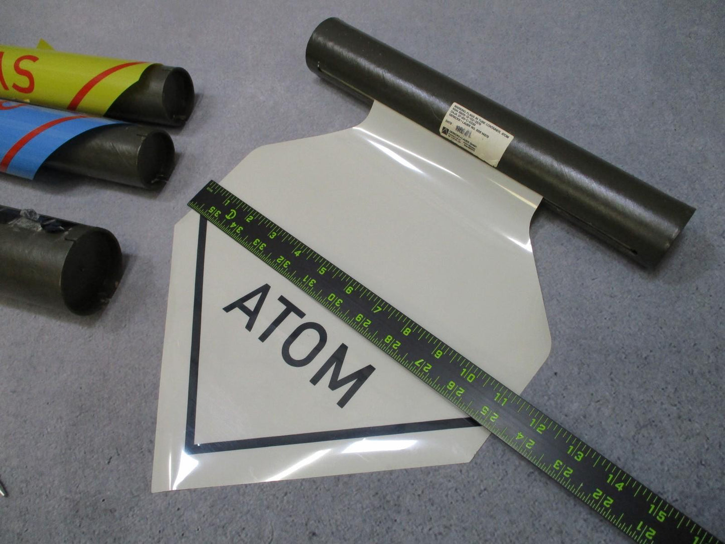 German NATO NBC Marking Set Atomic Bio Gas Hazard Flag Kit Military Surplus
