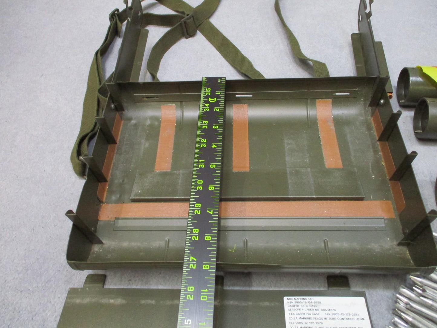German NATO NBC Marking Set Atomic Bio Gas Hazard Flag Kit Military Surplus