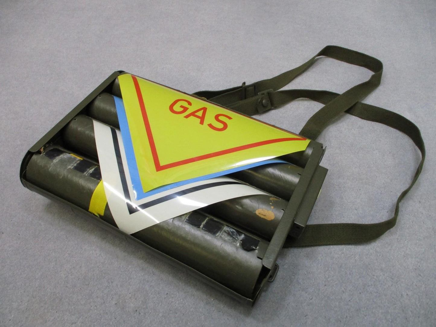 German NATO NBC Marking Set Atomic Bio Gas Hazard Flag Kit Military Surplus