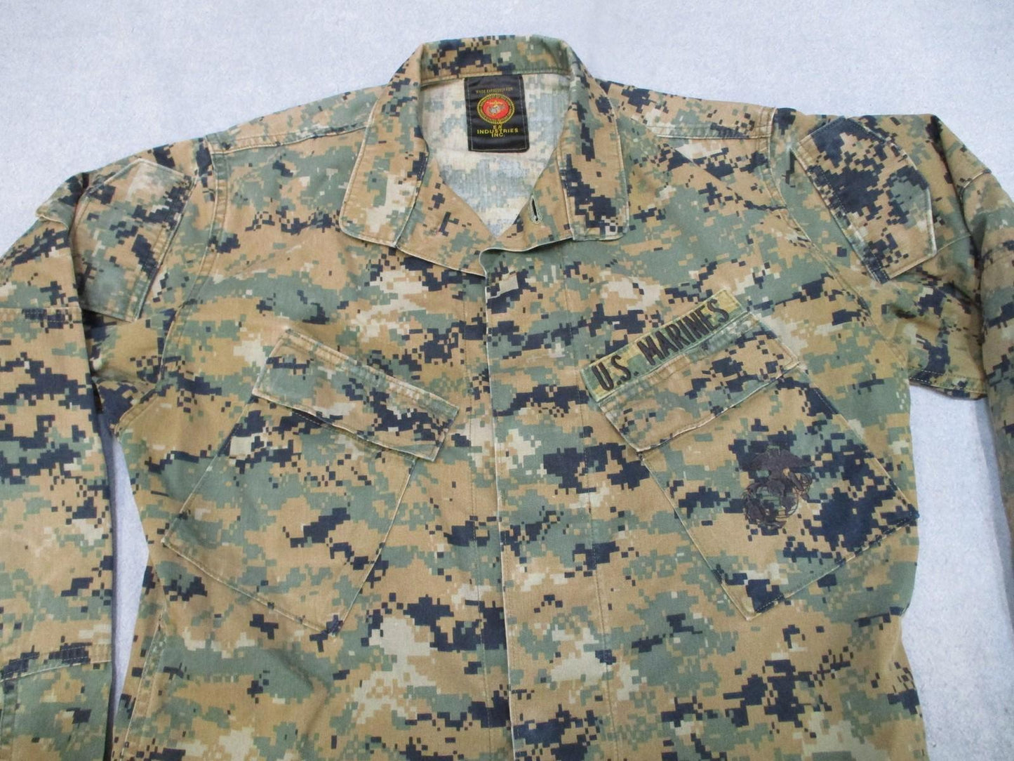 US Marines Woodland MARPAT MCCUU Blouse Jacket Small-Long Digital Top