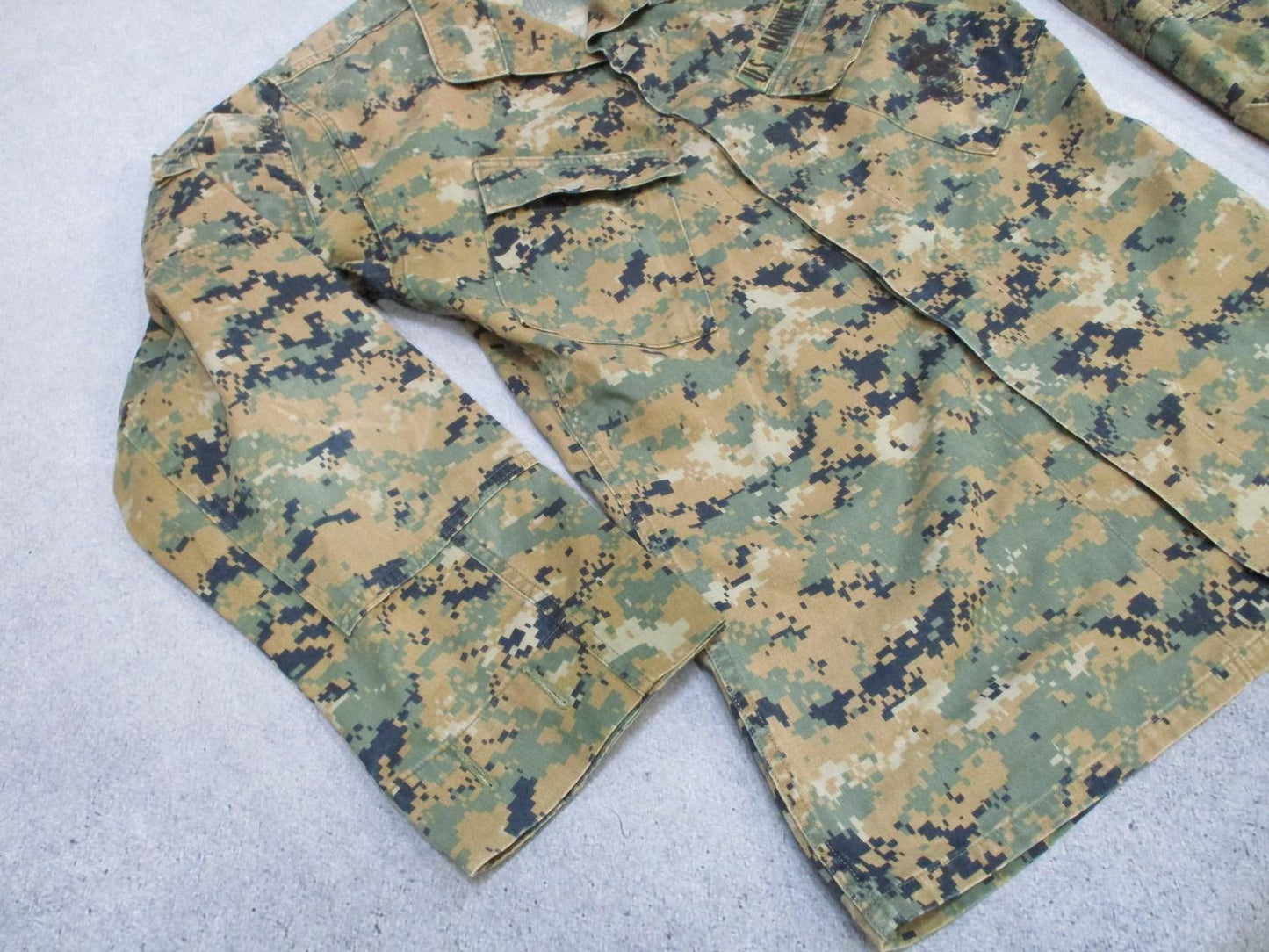 US Marines Woodland MARPAT MCCUU Blouse Jacket Small-Long Digital Top