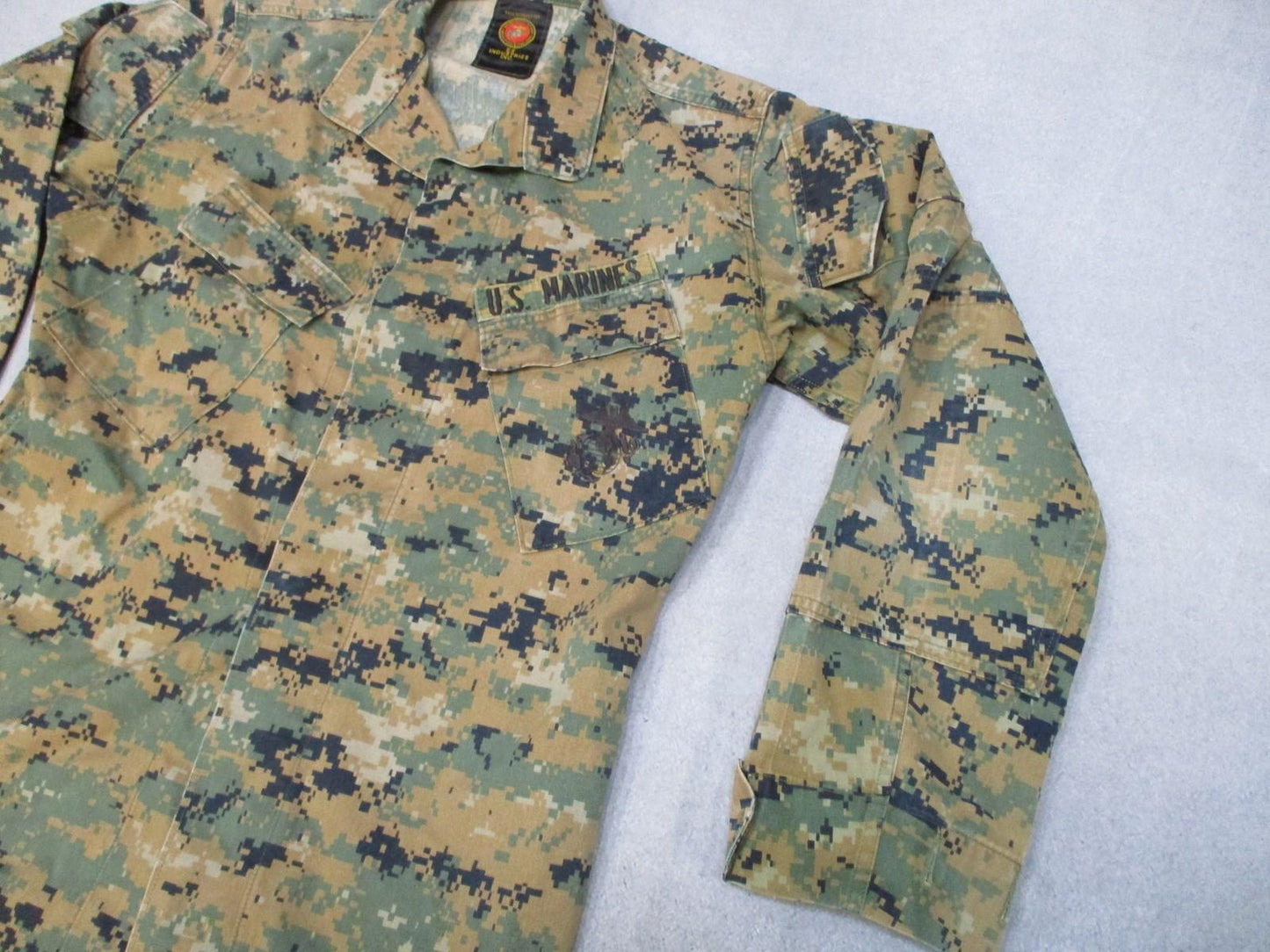 US Marines Woodland MARPAT MCCUU Blouse Jacket Small-Long Digital Top
