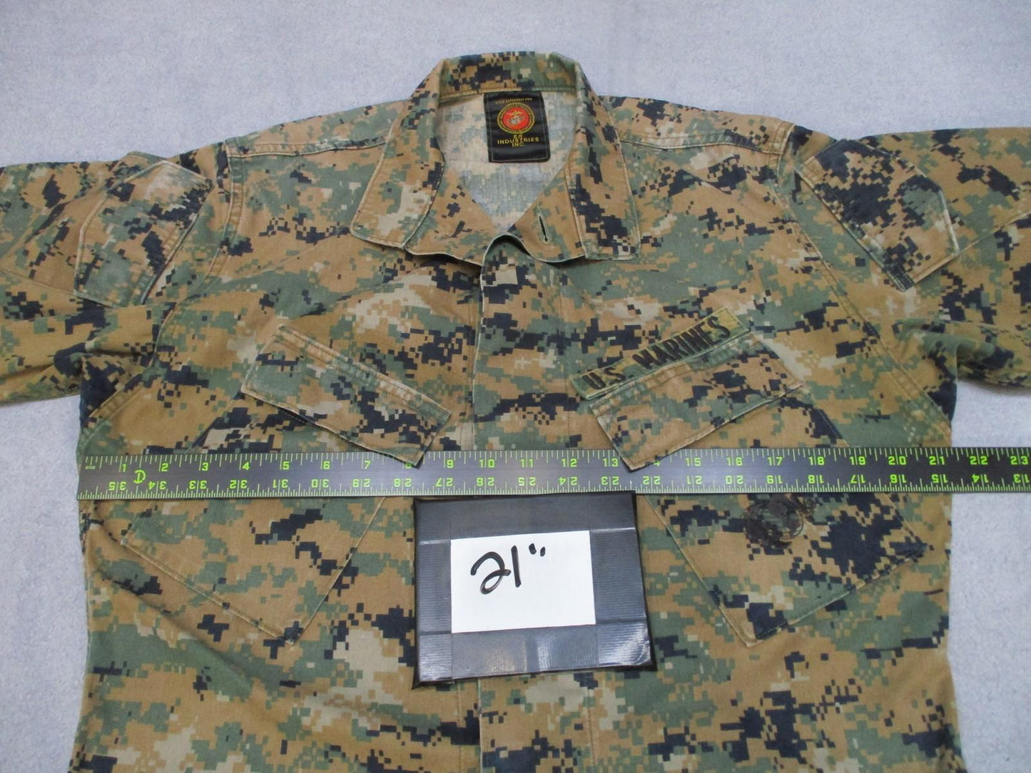 US Marines Woodland MARPAT MCCUU Blouse Jacket Small-Long Digital Top