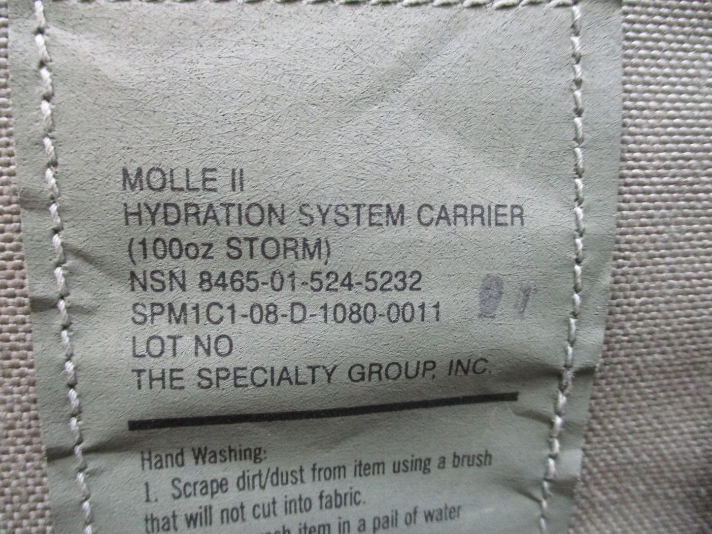 RARE USGI MOLLE II Foliage Green Hydration System Aircrew Survival Carrier