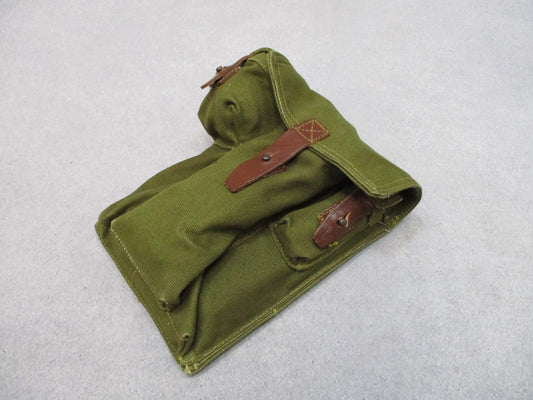 Romanian Military 3 Cell 7.62 Magazine Pouch OD Green Canvas Cold War USSR￼
