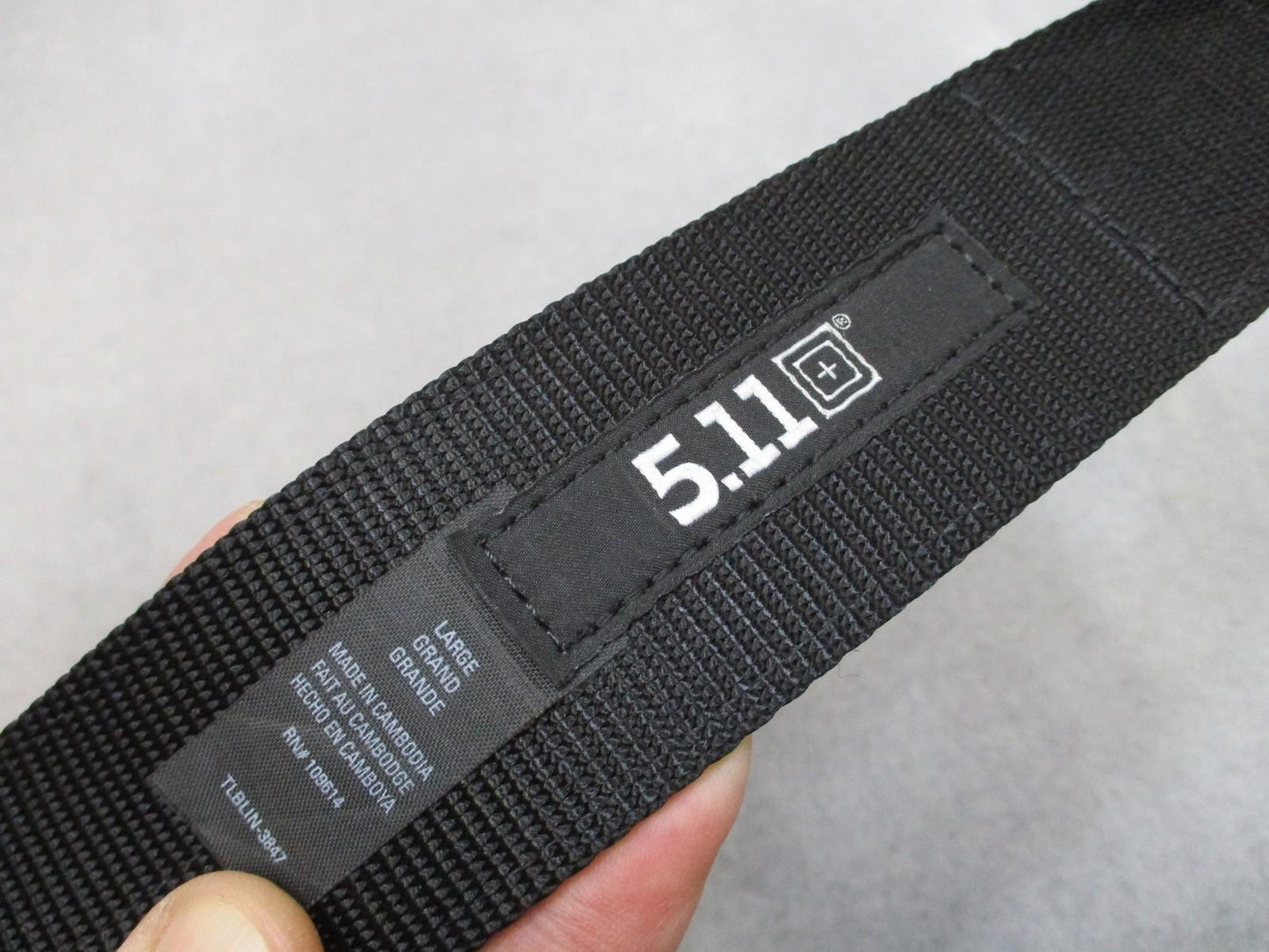 5.11 Tactical Operator Belt Large Black Nylon D-Ring Buckle Used - Very Good