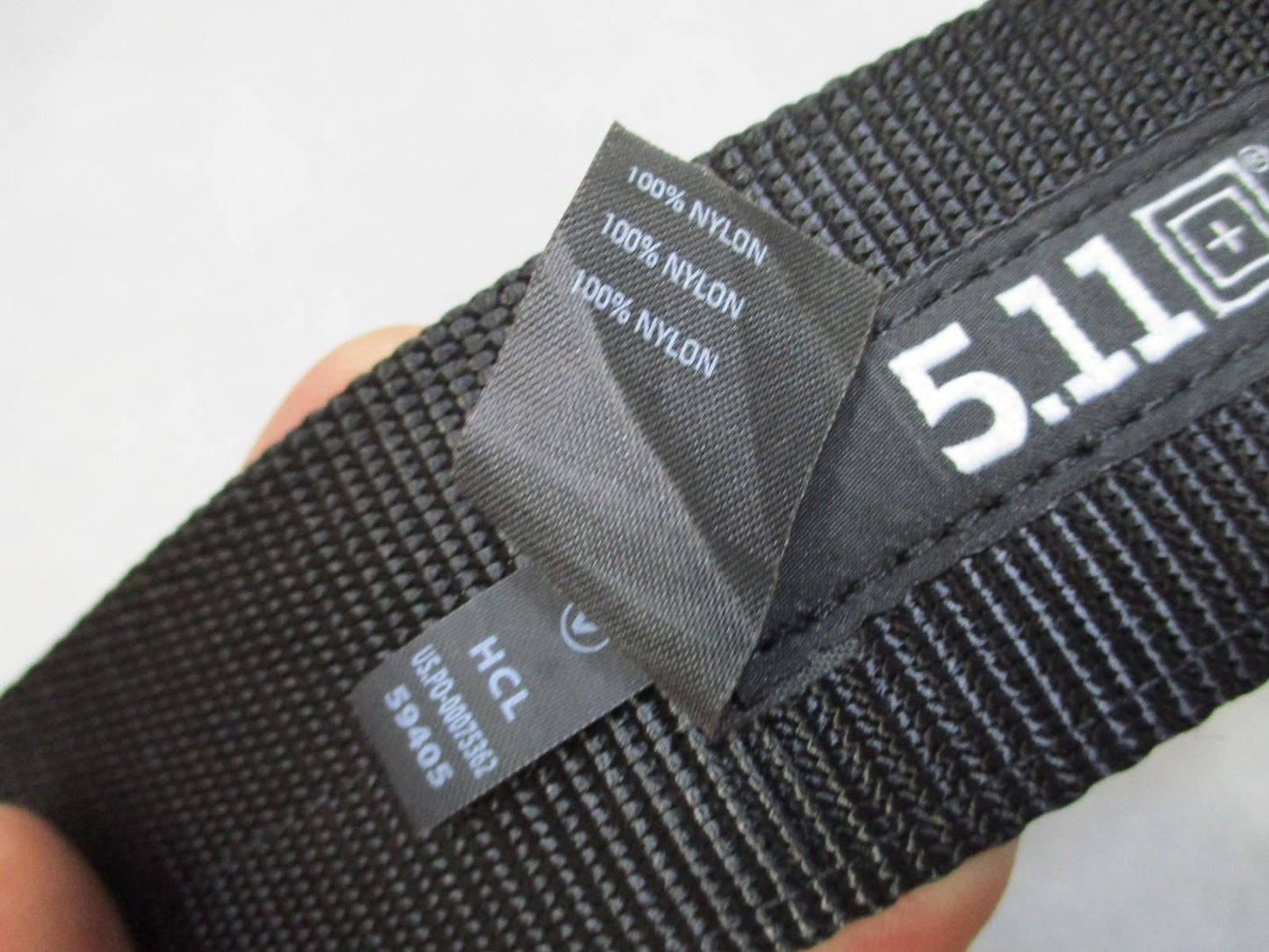 5.11 Tactical Operator Belt Large Black Nylon D-Ring Buckle Used - Very Good