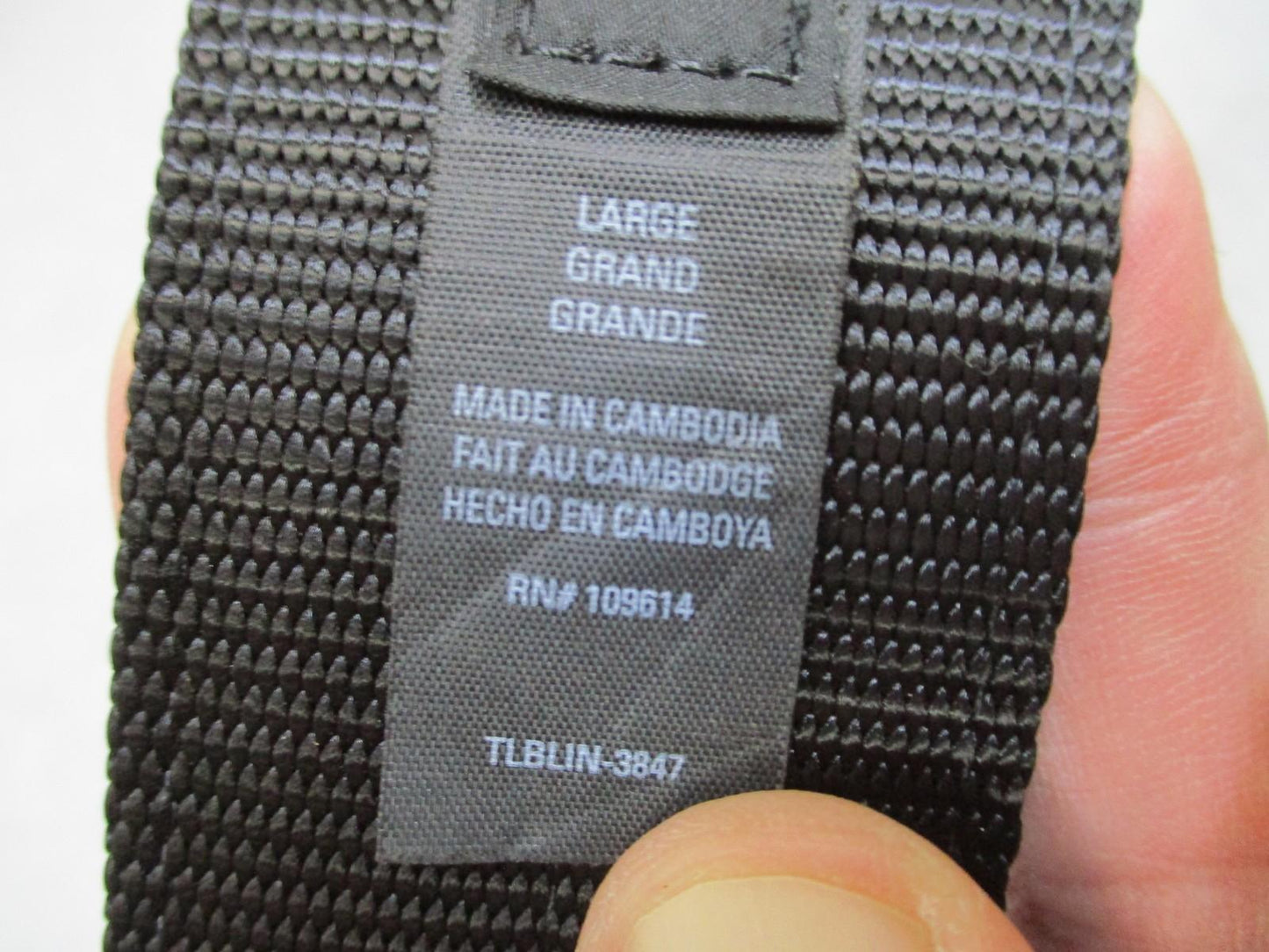 5.11 Tactical Operator Belt Large Black Nylon D-Ring Buckle Used - Very Good
