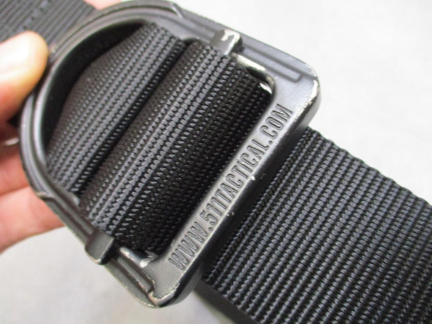 5.11 Tactical Operator Belt Large Black Nylon D-Ring Buckle Used - Very Good