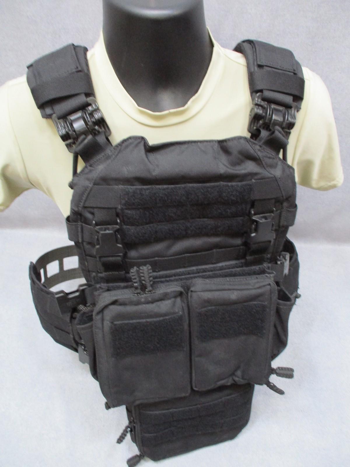 HRT LBAC Plate Carrier Full Setup Black Maximus Placard Hydro Pack No Plates