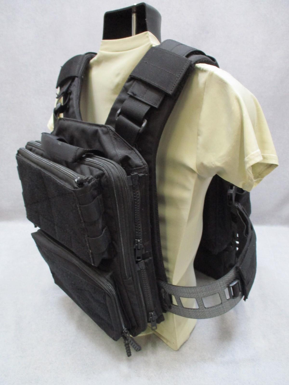 HRT LBAC Plate Carrier Full Setup Black Maximus Placard Hydro Pack No Plates