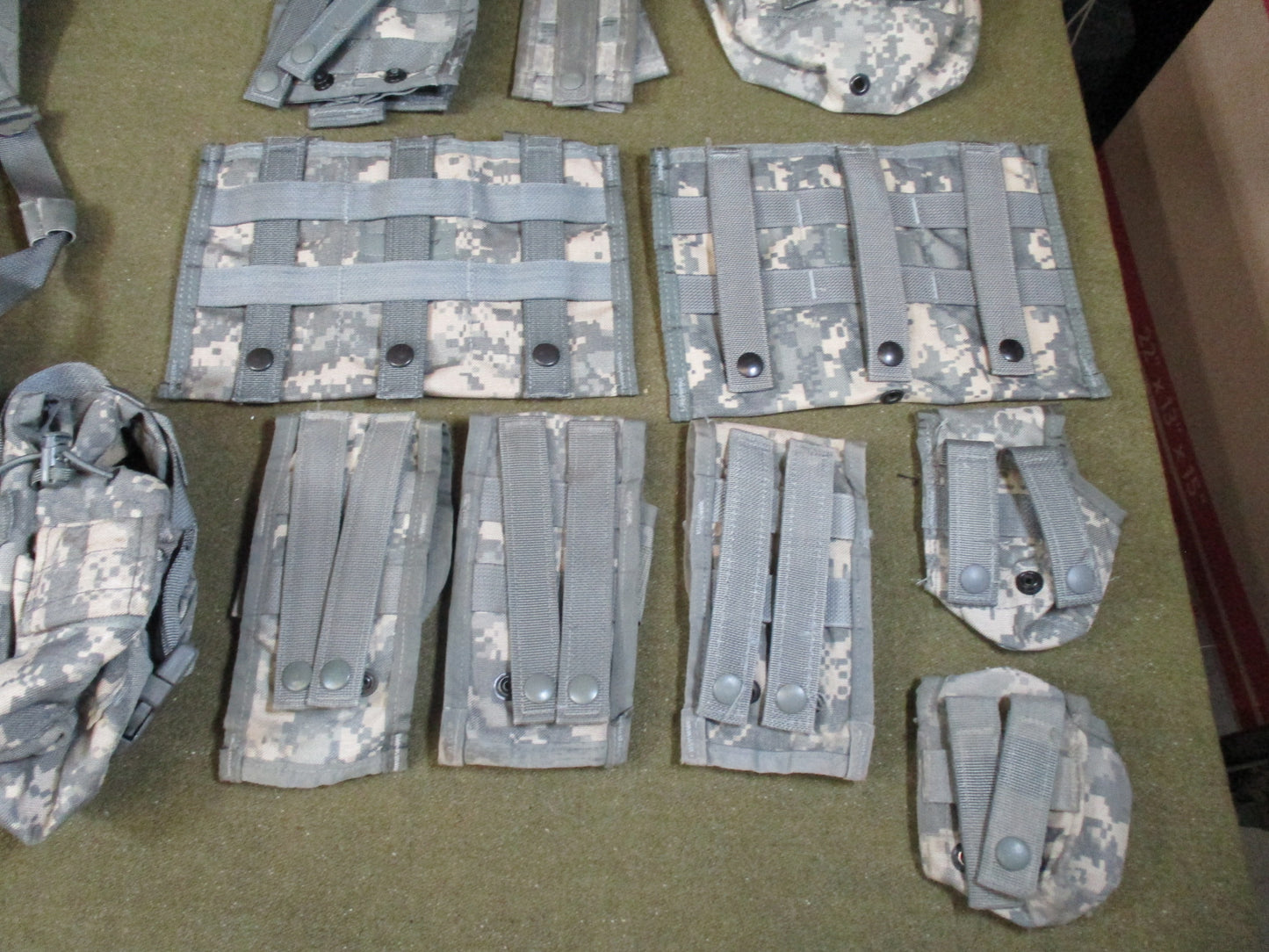 USGI MOLLE II Fighting Load Carrier Set - ACU UCP Tactical Vest with Pouches