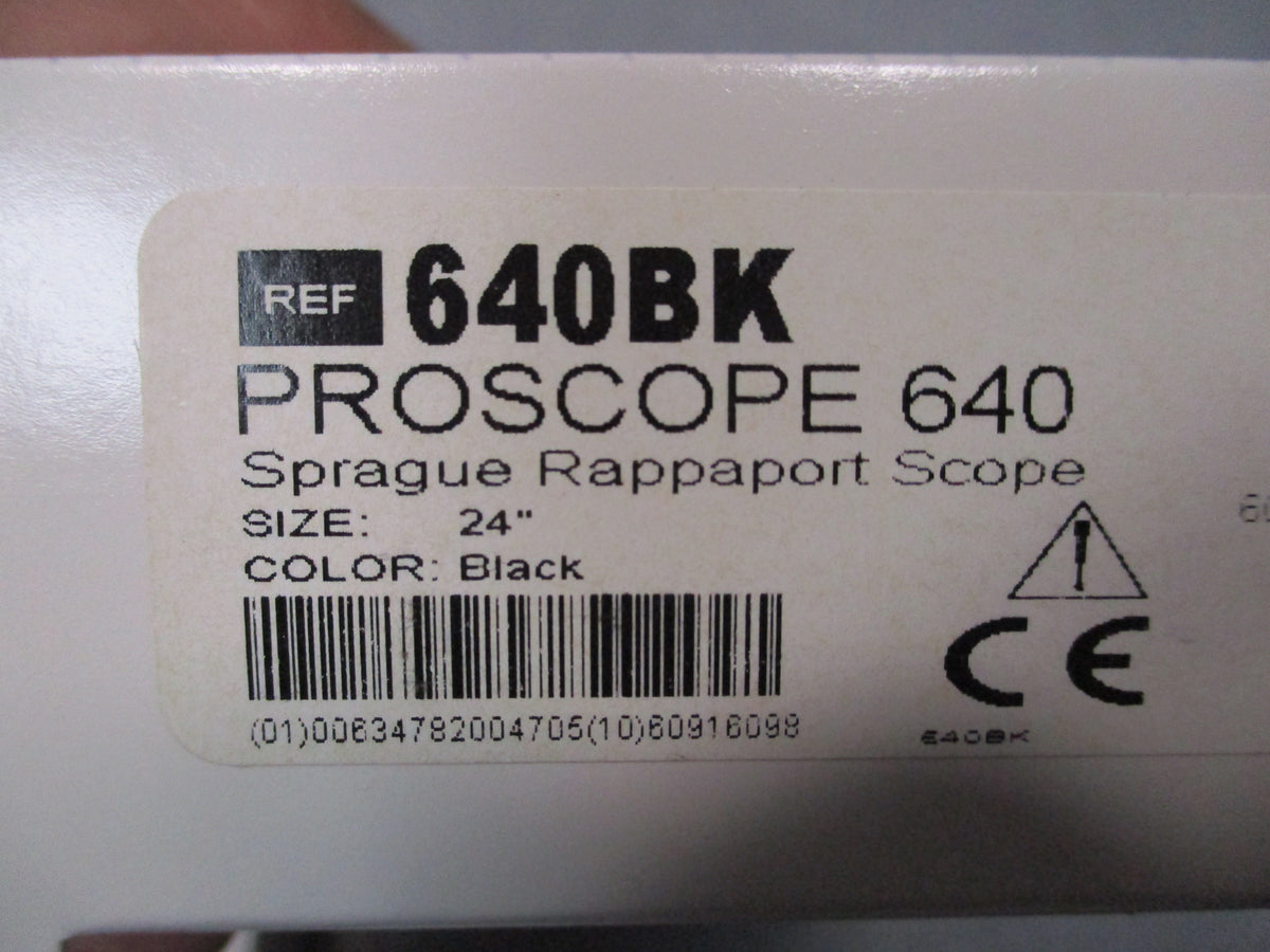 ADC Proscope 640BK Sprague Rappaport stethoscope 2-pack in black with 24-inch tubing