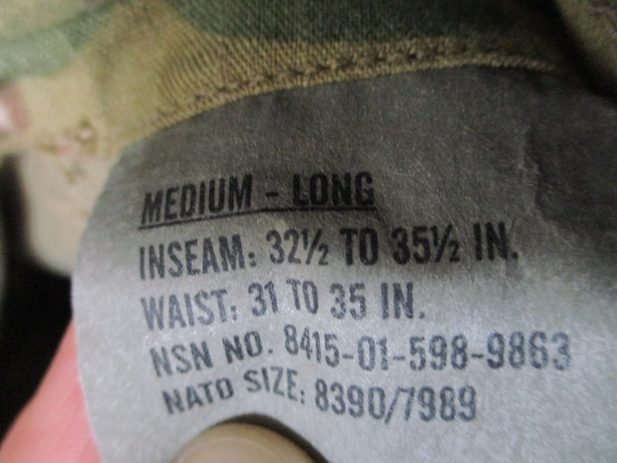 USGI FRACU MultiCam OEF-CP Army Combat Pants Flame Resistant GWOT Trousers OCP