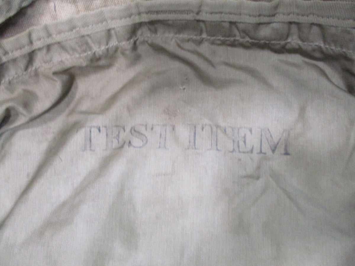 MOLLE 4000 Airborne Test Item rucksack camo pack with cracked frame, used fair condition