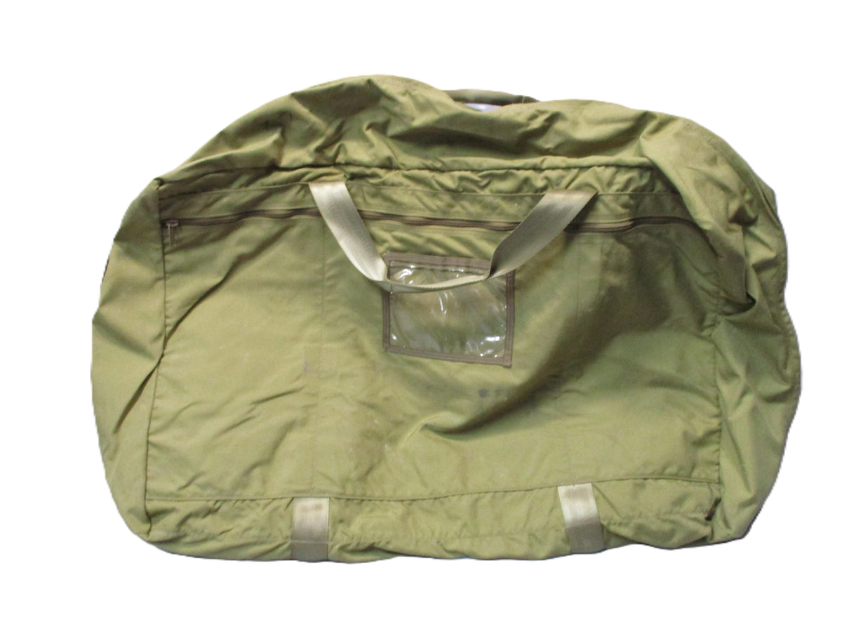 Eagle Industries USGI Deployment Loadout Bag in khaki, large backpack with durable carry handles and zippered compartments