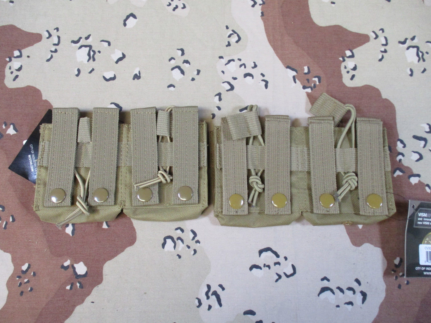VISM Double Rifle Mag pouch 2 pack tactical gear lot molle set marksman