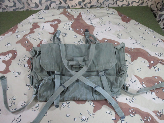 British Army P58 Canvas Large Pack Military Surplus Backpack Cut Strap