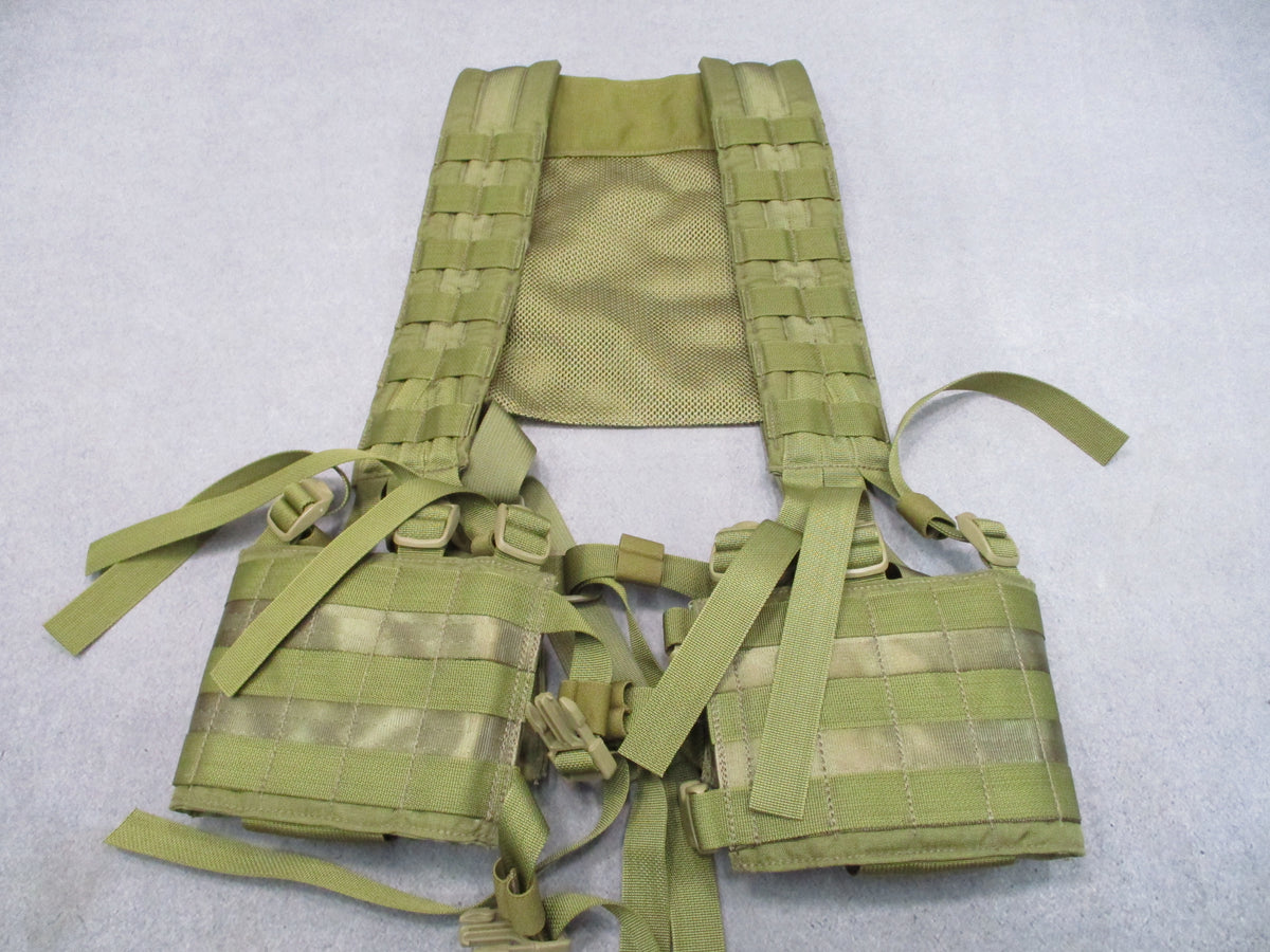 New Eagle Industries H-Harness Khaki MOLLE Chest Rig USGI NSN 8465-01-573-9661