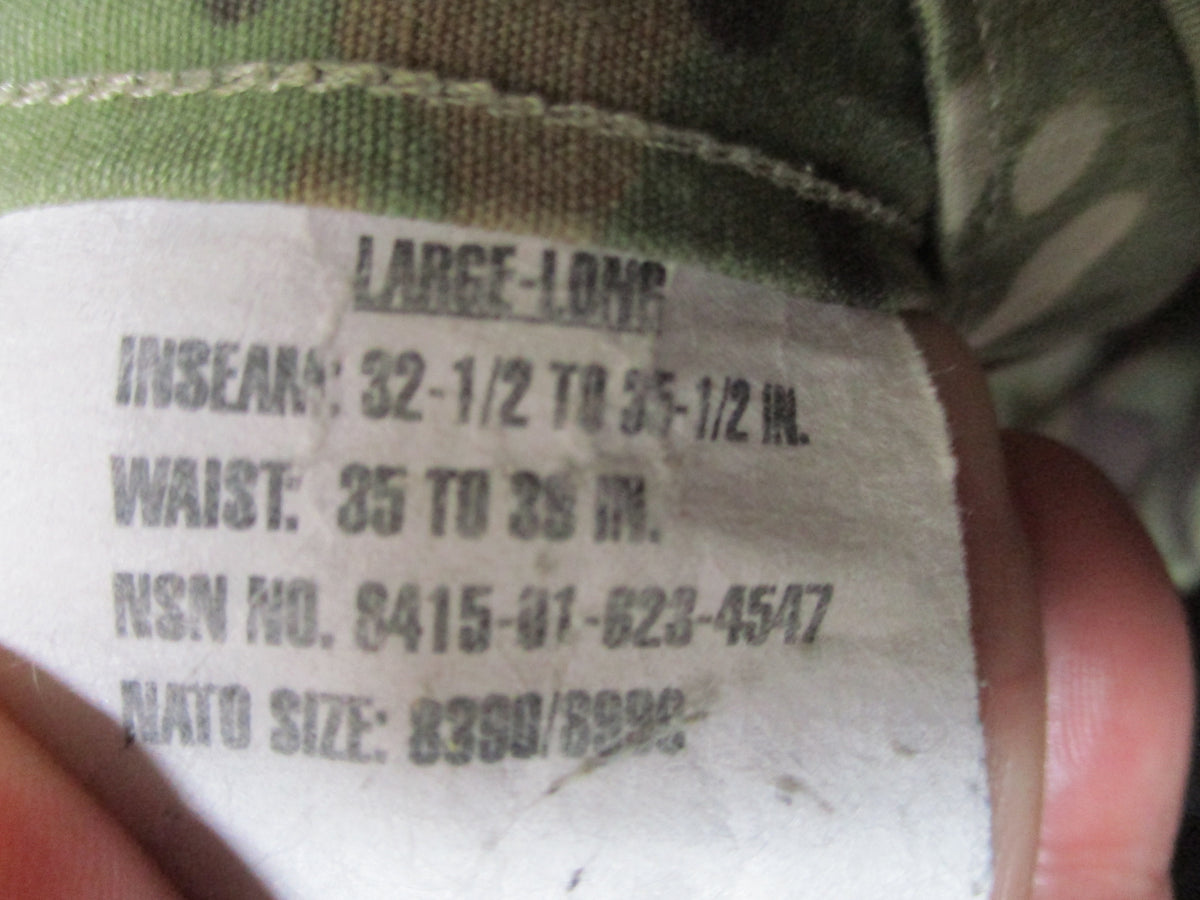USGI OCP Scorpion W2 ACU Combat Trousers 50/50 NYCO Army Air Force Used Pants