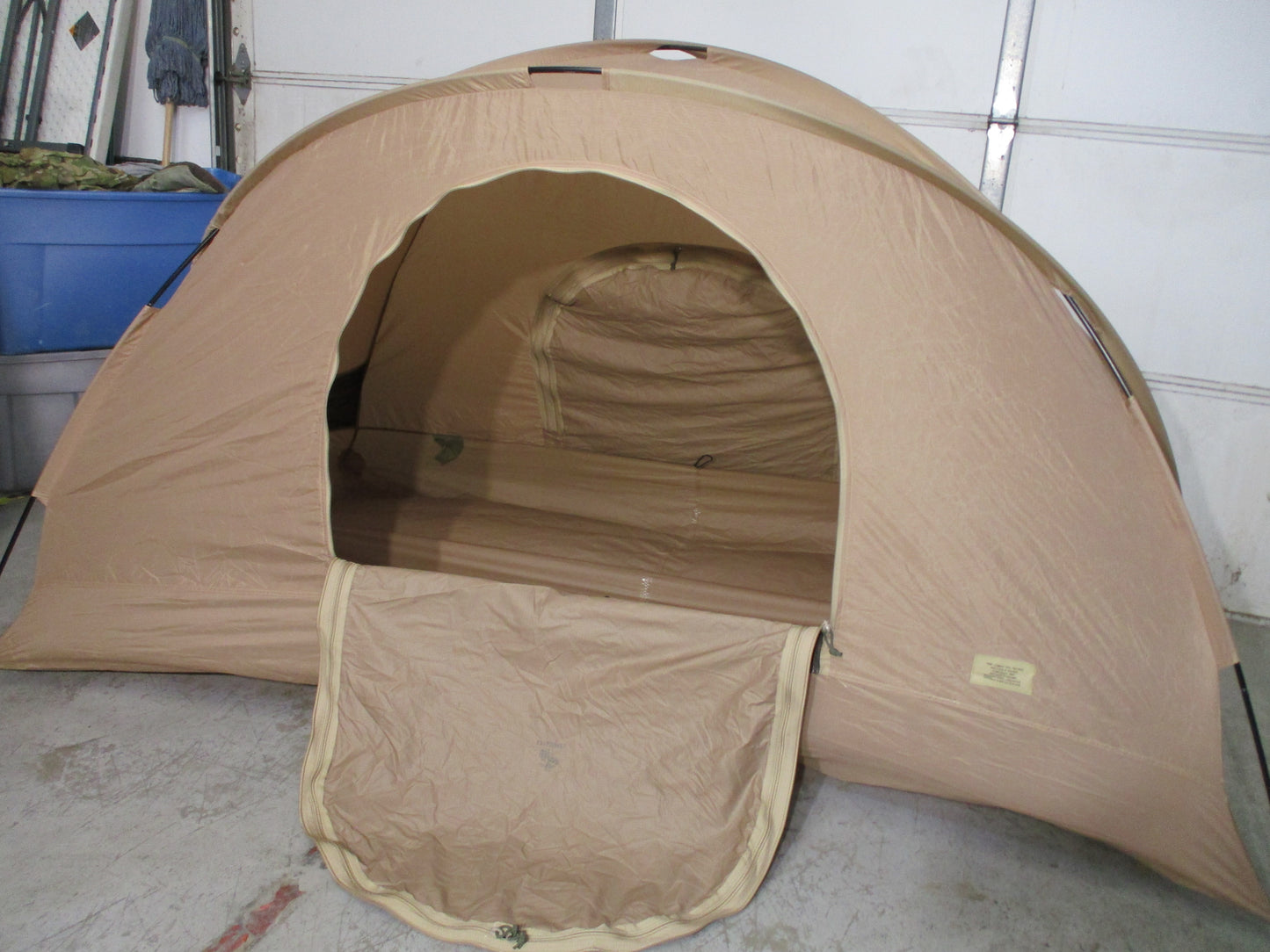 USMC LiteFighter 2 Man Combat Tent Woodland Tan Complete NSN 8340-01-452-5919