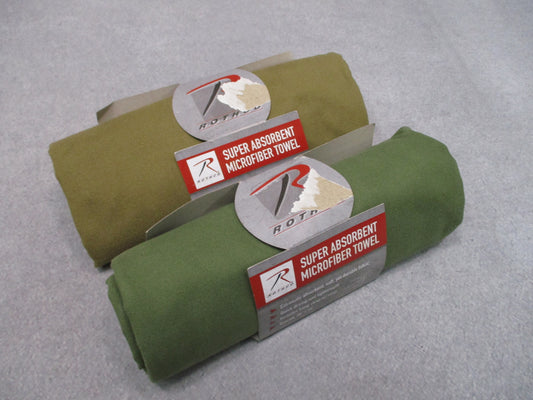 Rothco 99 Microfiber Towel 30x50 Quick Dry Camping OD Coyote Brown New
