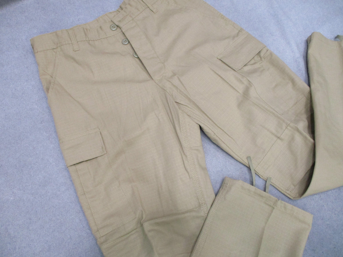 Rothco Khaki BDU Cargo Pants Tactical Work 100% Cotton Ripstop Trousers NWT