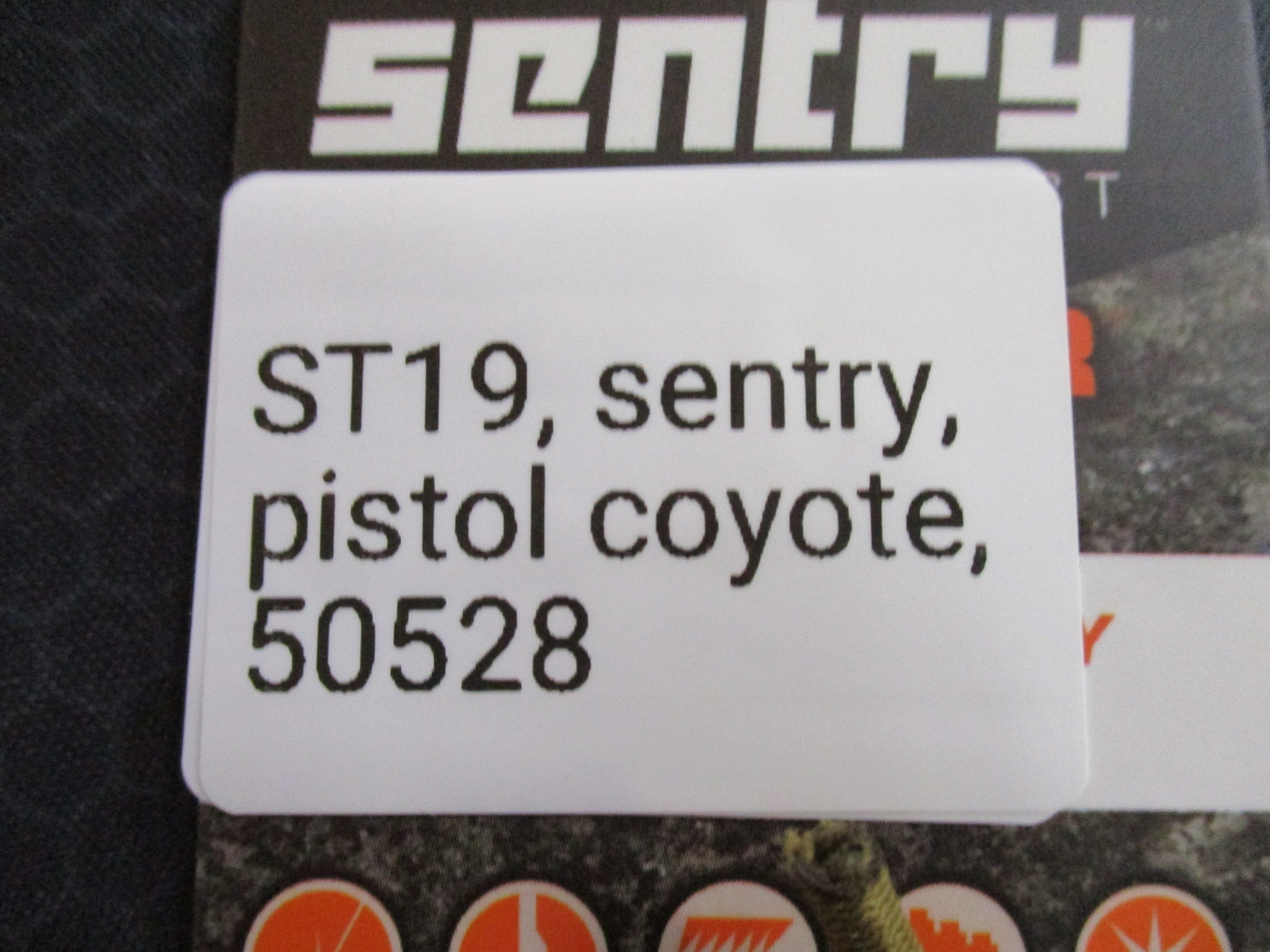 SENTRY Pistol Single Mag Pouch – Coyote  MOLLE/PALS  Variable Mount – laser cut