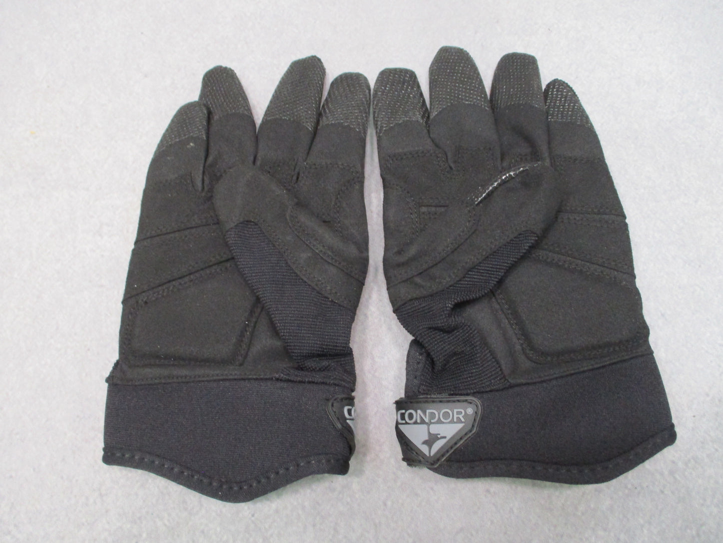 Condor Stryker Padded Tactical Gloves Black Full Finger HK226 Sizes 8-12