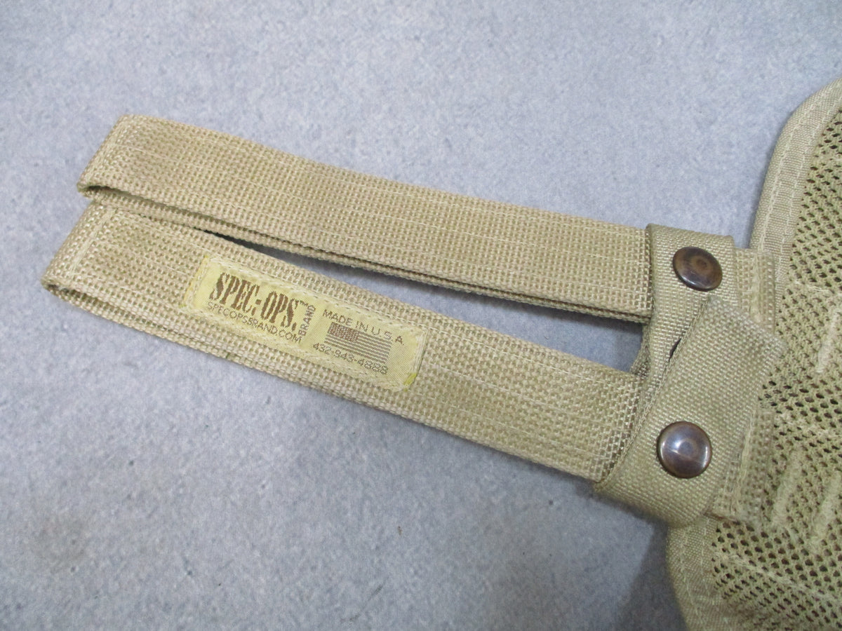 Spec-Ops Brand Drop Leg Panel Desert Tan Mesh Tactical Thigh Rig Made in USA