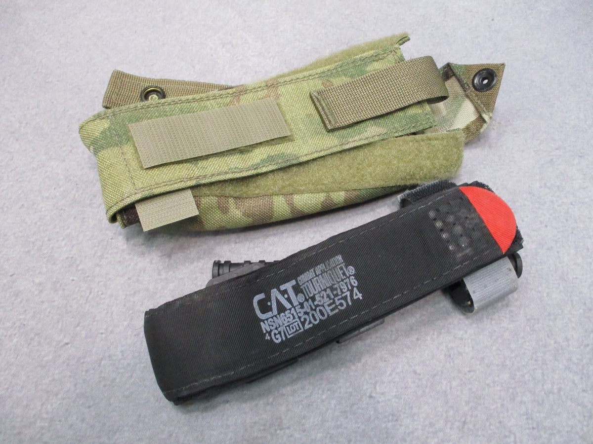 SEKRI Scorpion OCP MOLLE Tourniquet Pouch with CAT Gen 7 Tourniquet Used