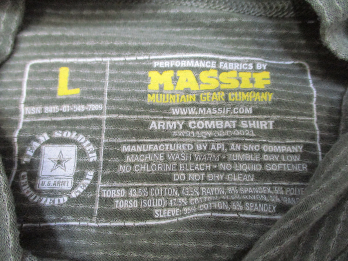 USGI Massif Army Combat Shirt Large UCP ACU Digital Camo Army Strong Logo GWOT