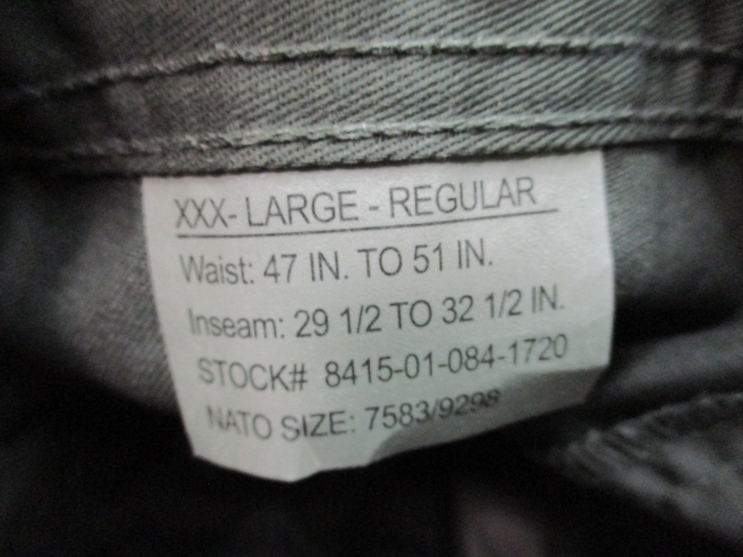 Rothco 7838 Olive Drab BDU Cargo Pants Trousers Fatigues Tactical Work NWT