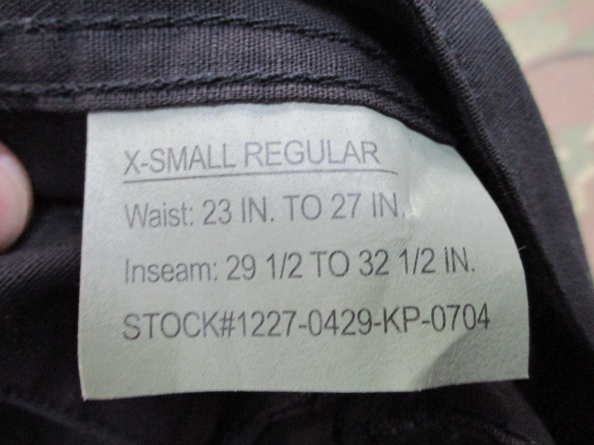 Rothco Black BDU Cargo Pants 100% Cotton Ripstop Tactical Military Style NWT