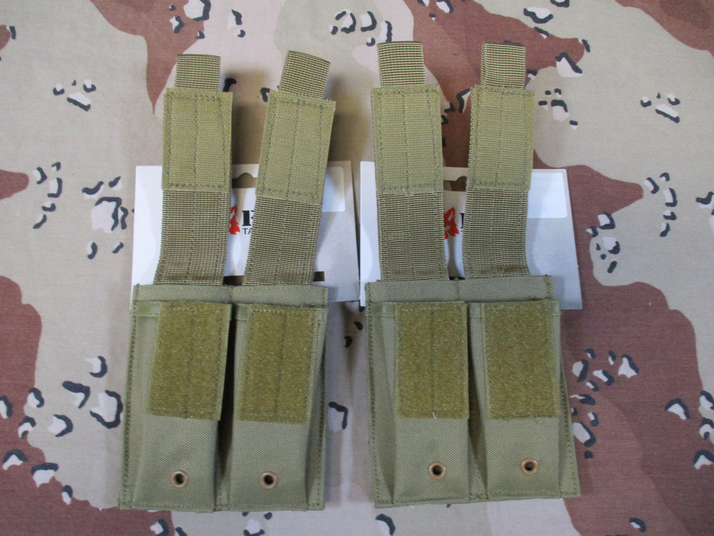 Fox tactical pistol mag pouch two pack tactical lot molle coyote brown