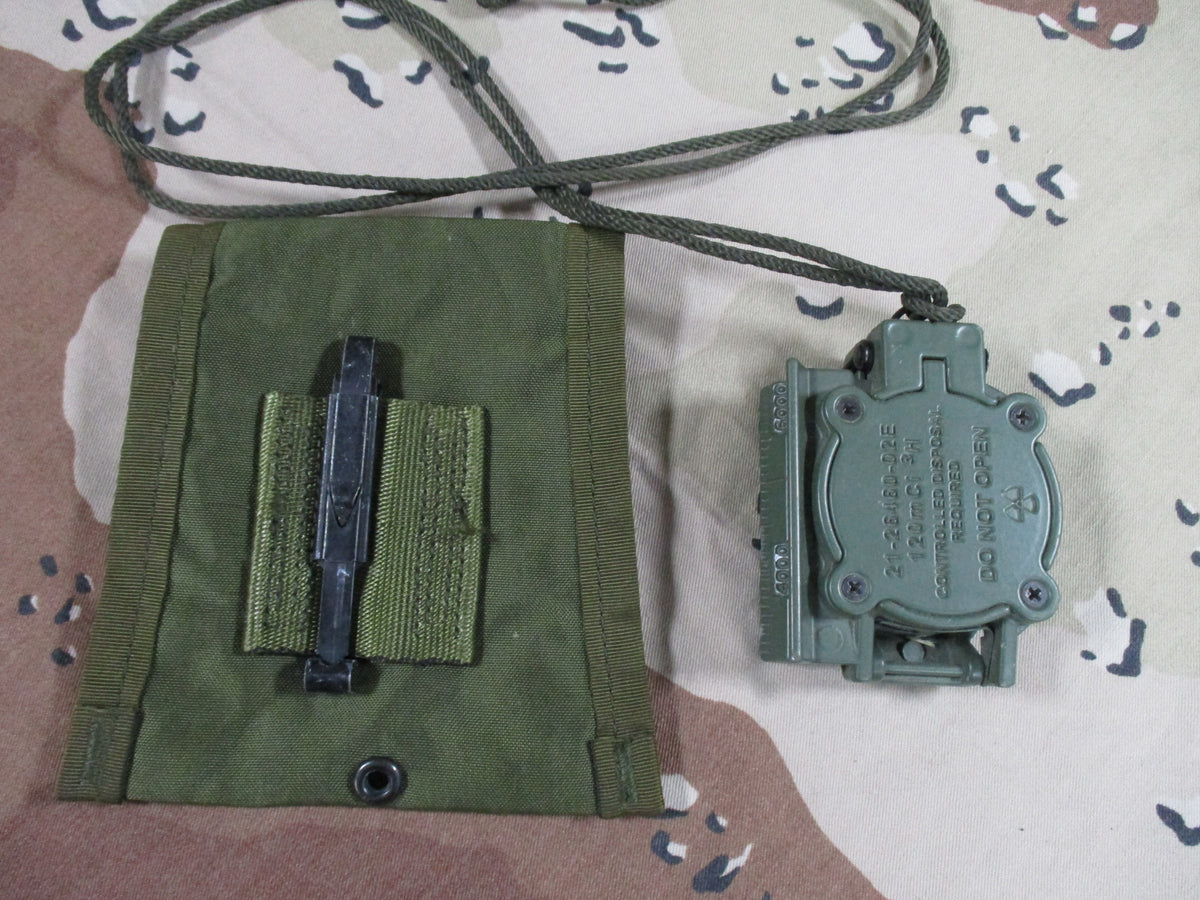 Cammenga 3H USGI Lensatic Compass w/ Pouch & Lanyard OD Green Working