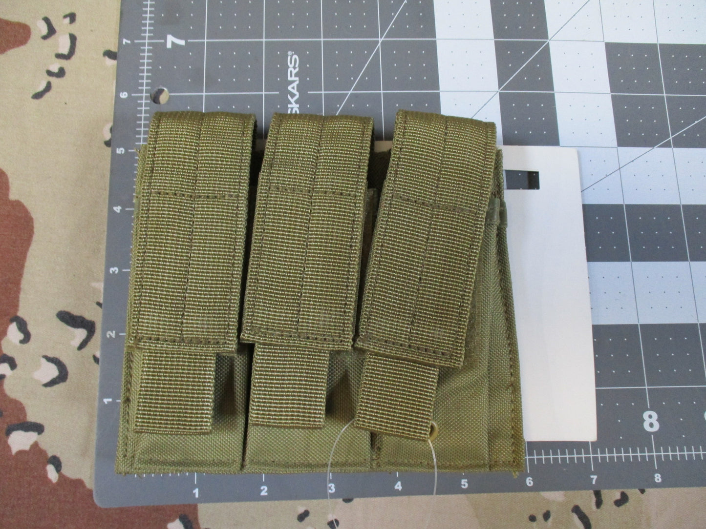 Fox Tactical Triple Pistol Mag Pouch – Coyote – MOLLE – New With Tags – NTOA Rec