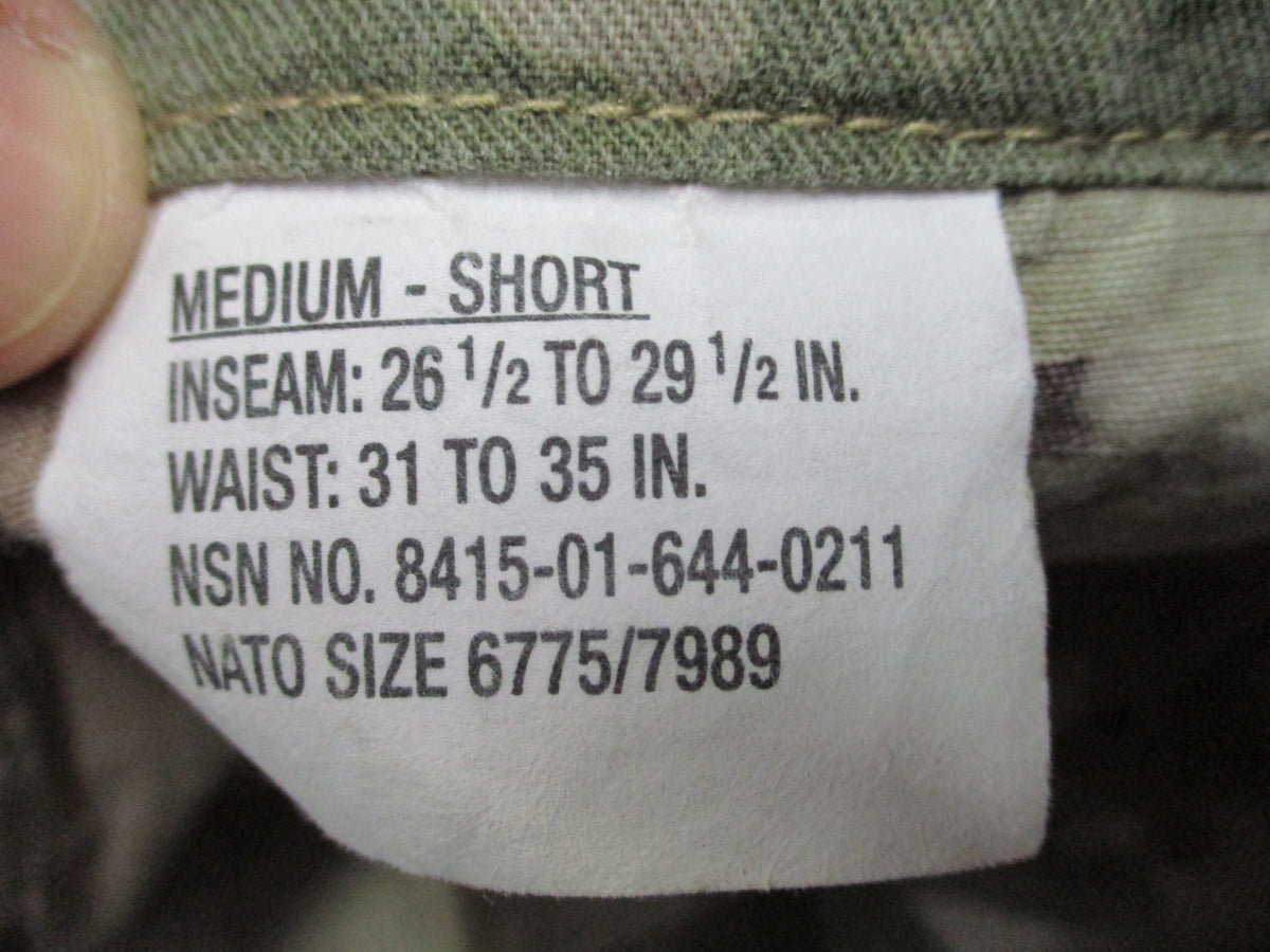 USGI Army Combat Pants FR Scorpion OCP Medium Short NSN 8415-01-644-0211