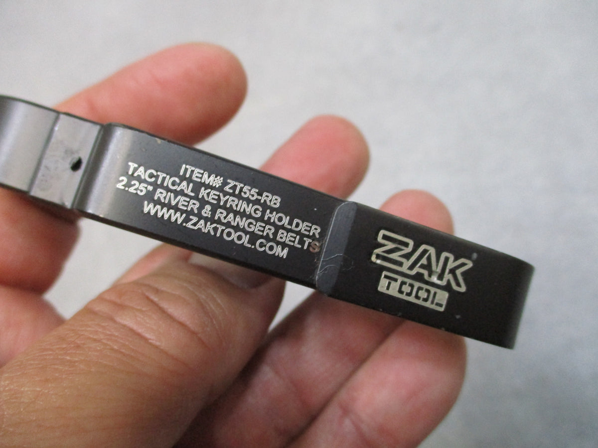 ZAK Tool ZT55-RB Tactical Key Ring Holder Black 2.25 Inch Ranger Duty Belt USA