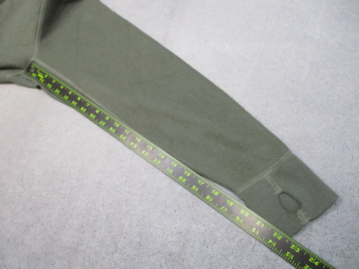 USGI Army Midweight Fleece Shirt Large Regular Foliage Green Nomex 1/4 Zip