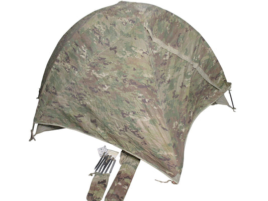 Army USGI Litefighter 1 Tent OCP Multicam One Man Shelter Fiberglass Poles Used