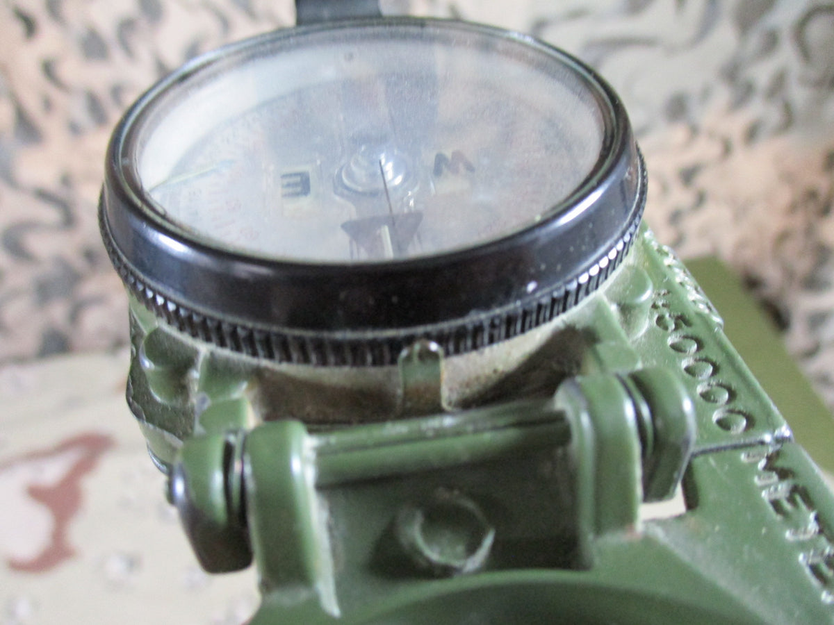 Cammenga USGI Military Lensatic Compass w/ Pouch Lanyard Working Paint Wear