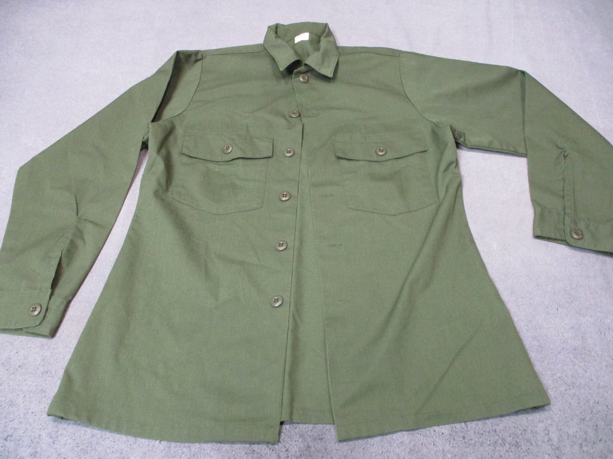 USGI OG-507 Utility Shirt 15 1/2 x 33 Olive Green Dura Press Military Fatigue - Centex Military Gear