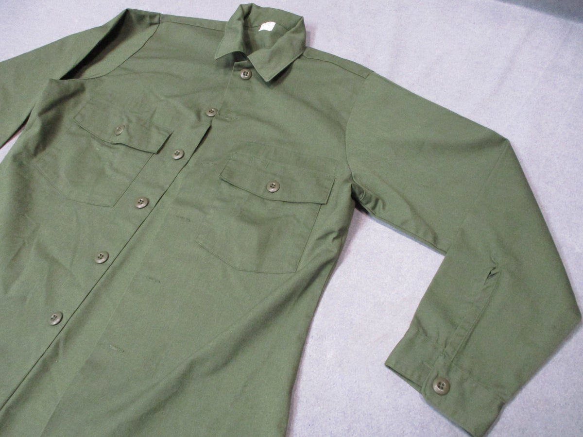 USGI OG-507 Utility Shirt 15 1/2 x 33 Olive Green Dura Press Military Fatigue - Centex Military Gear