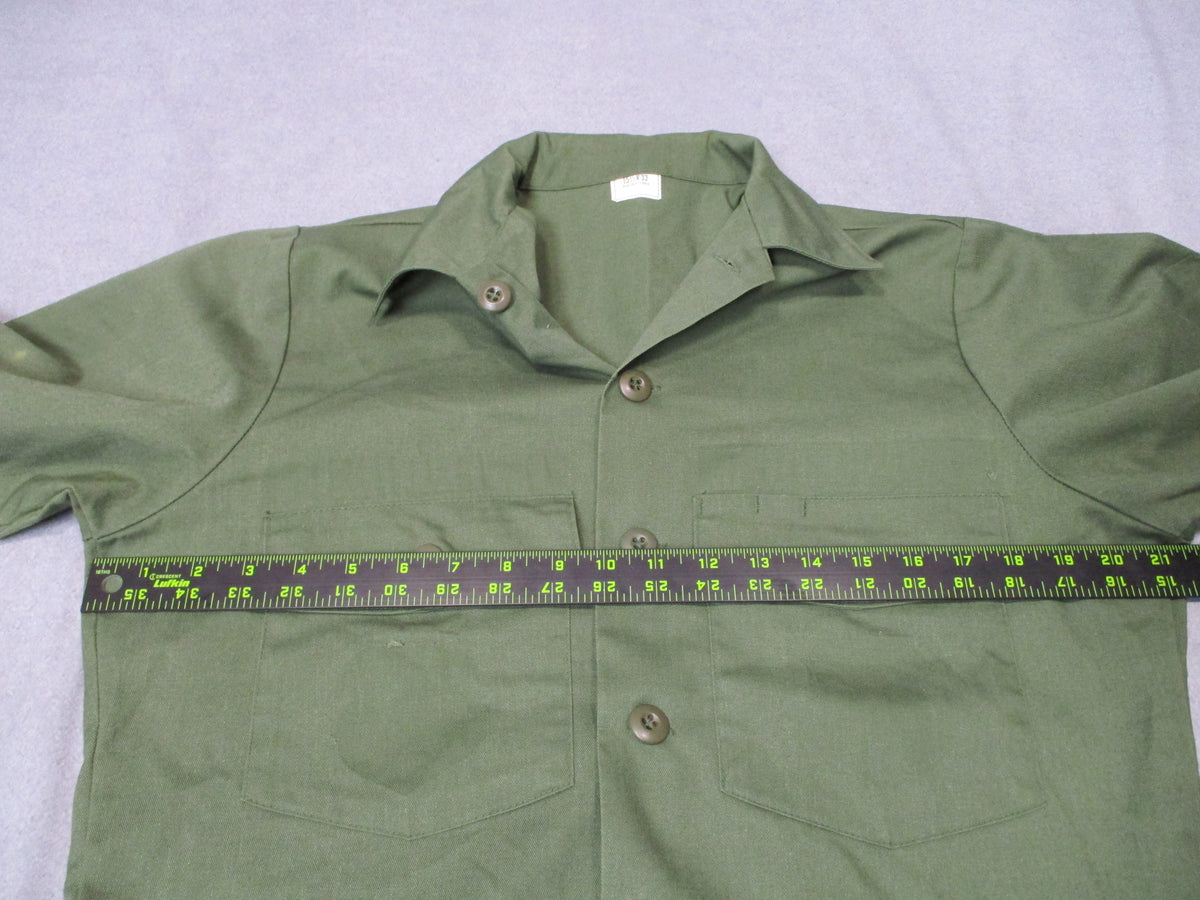 USGI OG-507 Utility Shirt 15 1/2 x 33 Olive Green Dura Press Military Fatigue - Centex Military Gear