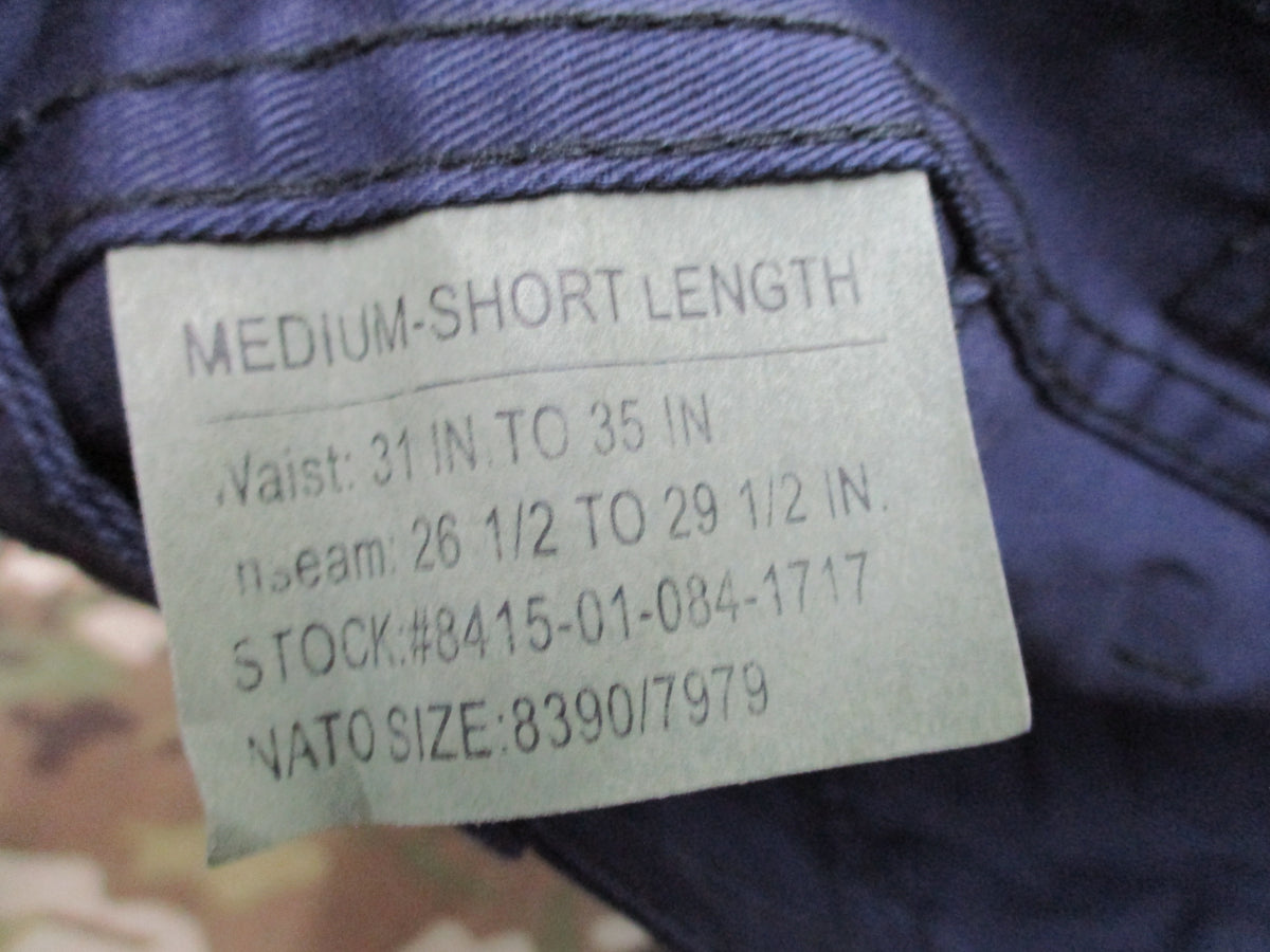 Rothco Navy Blue BDU Cargo Pants Trousers Fatigues 55/45 Tactical Work NWT
