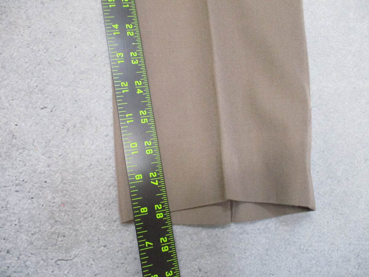 US Army AGSU Women's Dress Pants 10MR Heritage Taupe Bernard Cap Wool Blend